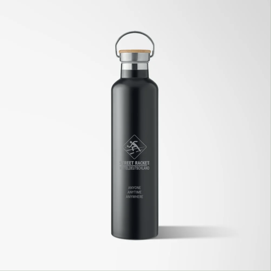Street Racket Edelstahl Trinkflasche (1 Liter)