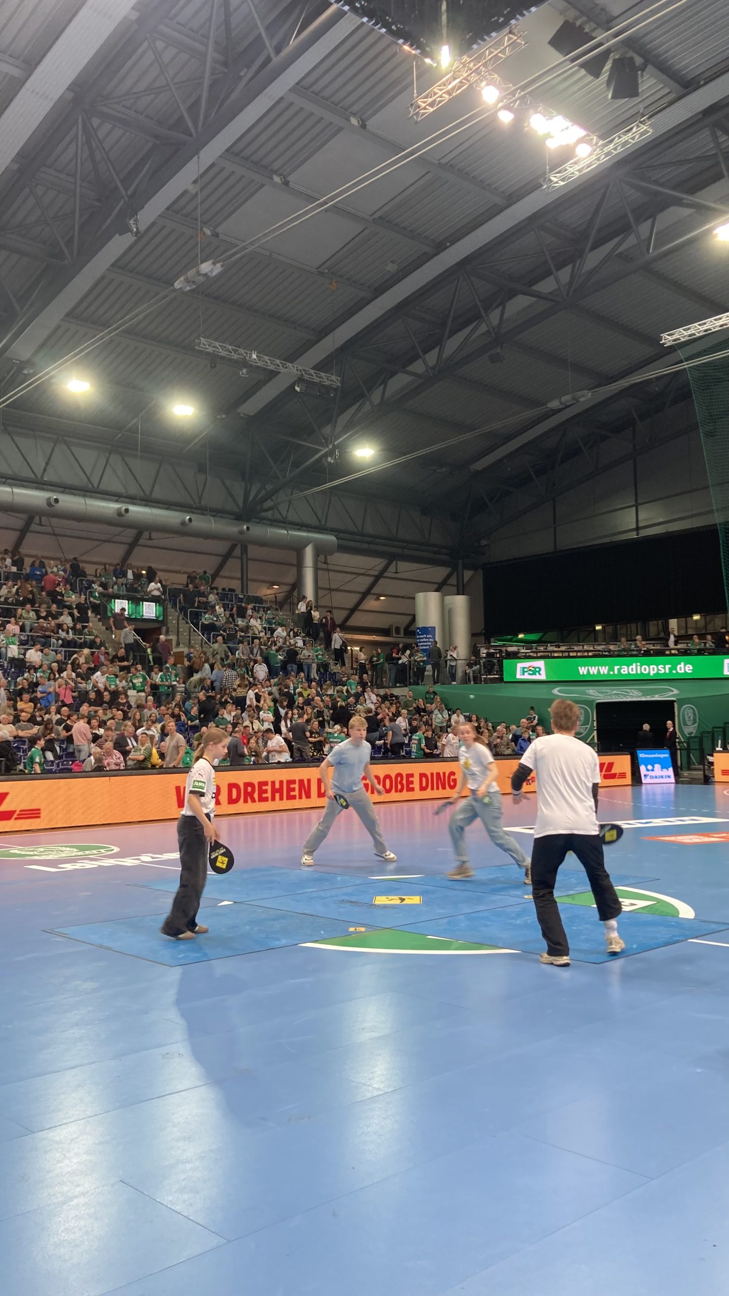 Aktion beim Heimspiel des SC DHfK