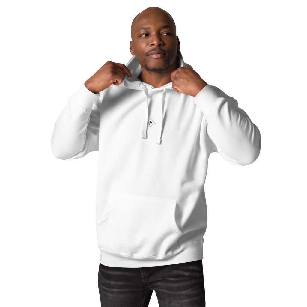 Unisex-Kapuzenpullover Street Racket weiss