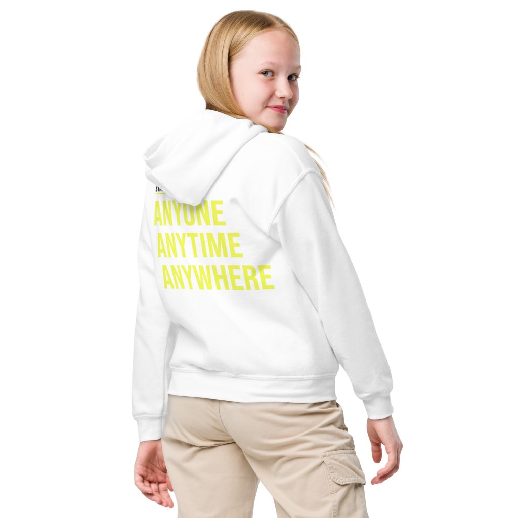 Hoodie für Jugendliche und Kinder weiß