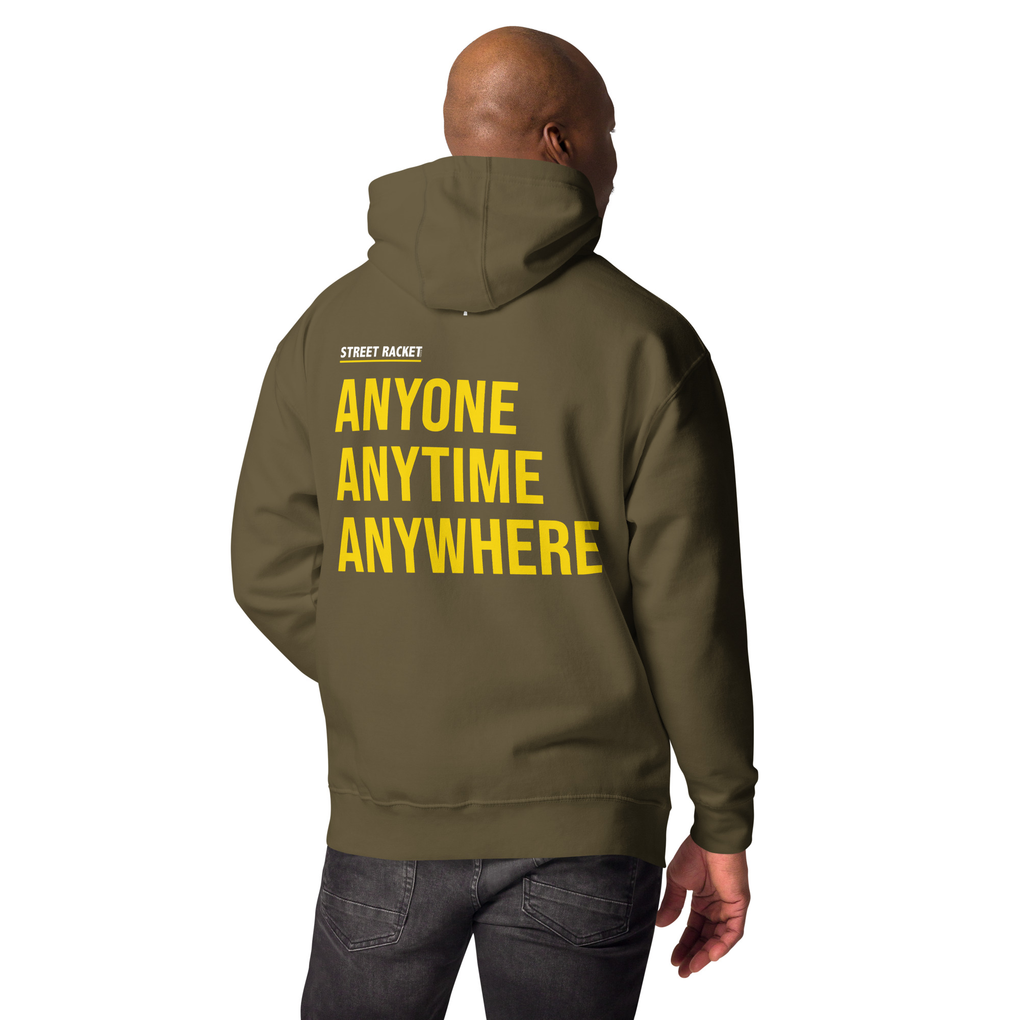 Unisex-Kapuzenpullover Street Racket khaki – Bild 4